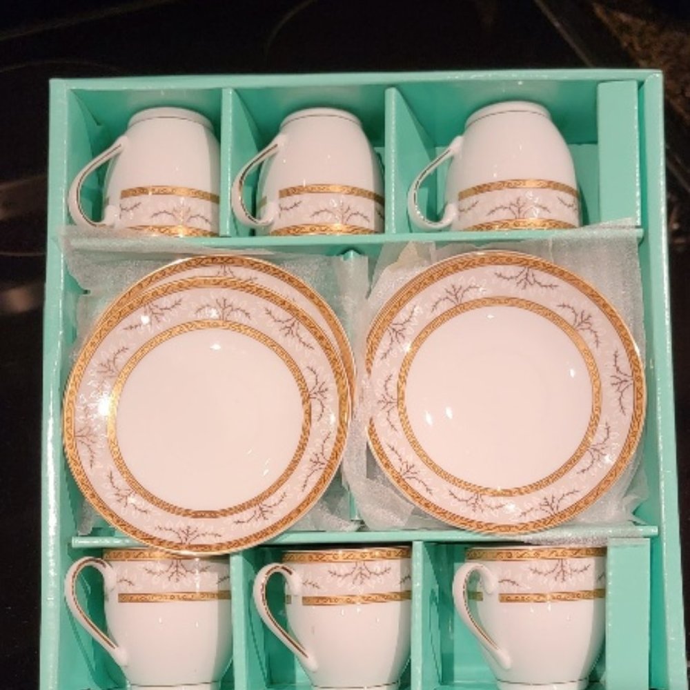 2x12 Pcs. Elegancy Tea Cup & Saucer New In Box